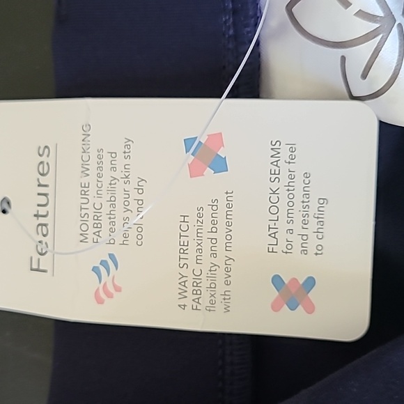 Nwt navy yoga pants - Picture 2 of 5